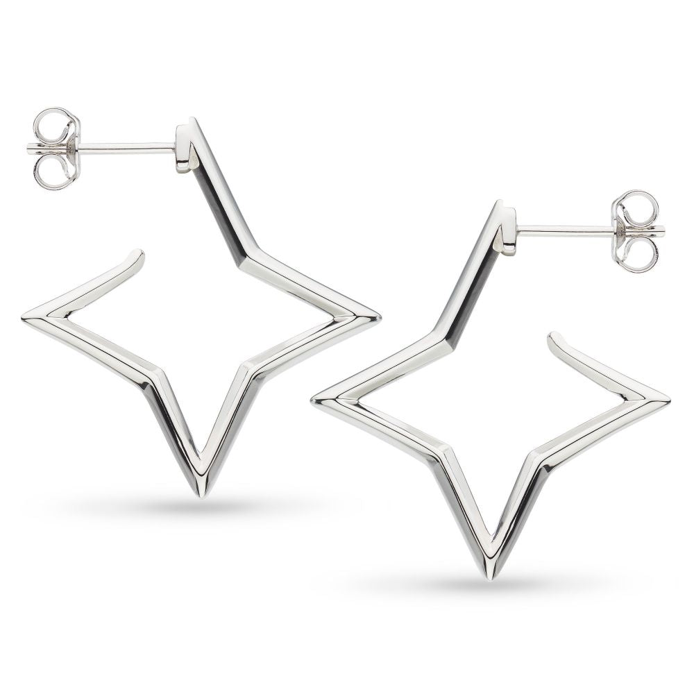 Kit Heath Celeste Astoria Star Outline Hoop Earrings