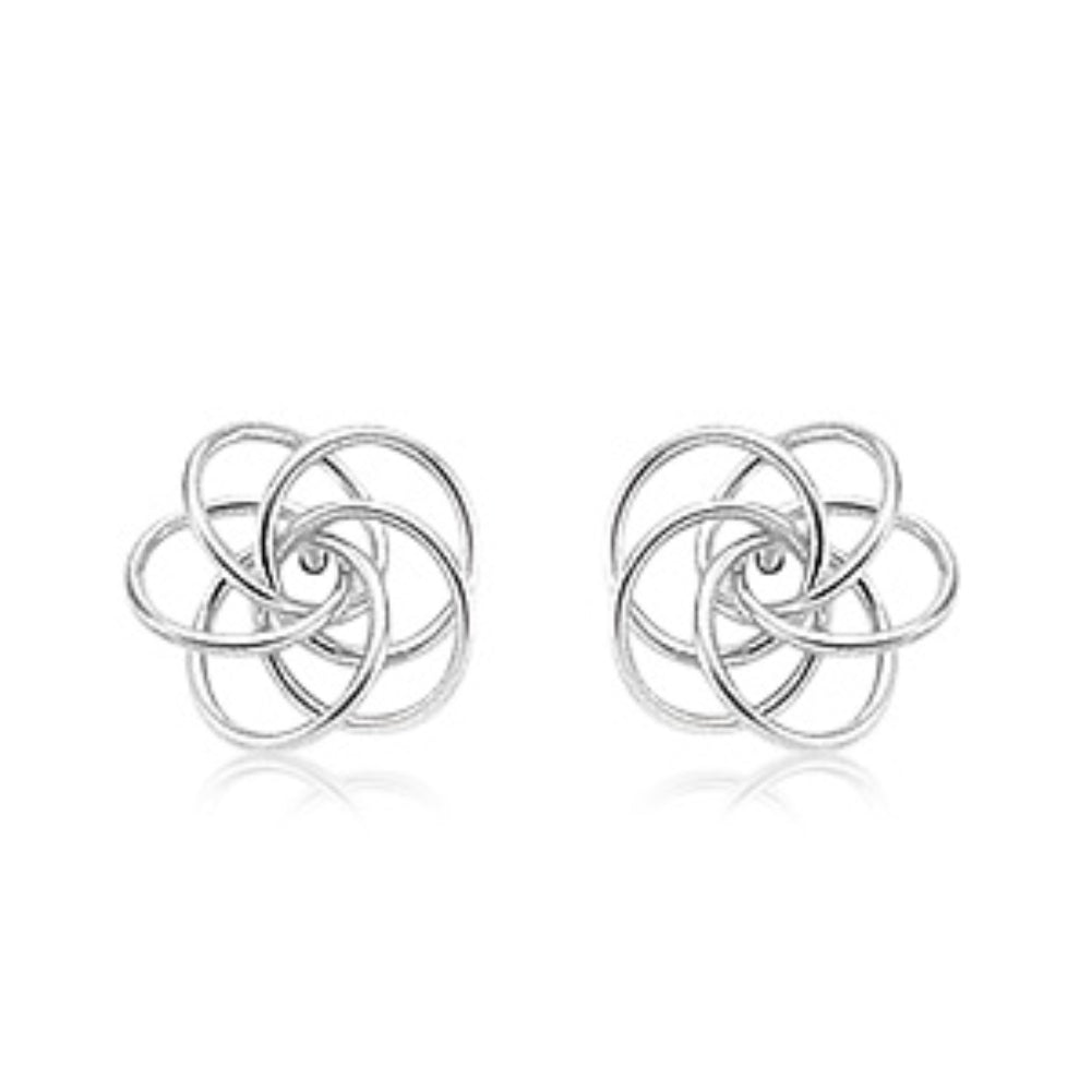 Sterling Silver Love Knot Studs