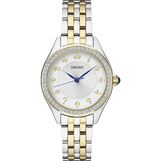 Seiko Essentials Two-Tone Gold with Swarovski Crystals, SUR392