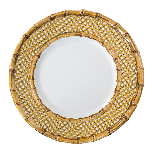 Juliska Bamboo Caning Melamine Dinner Plate