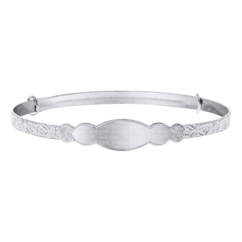 Sterling Silver Engravable Baby Bangle