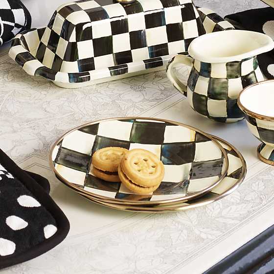 MacKenzie-Childs Courtly Check Saucer