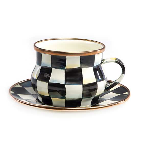 MacKenzie-Childs Courtly Check Saucer