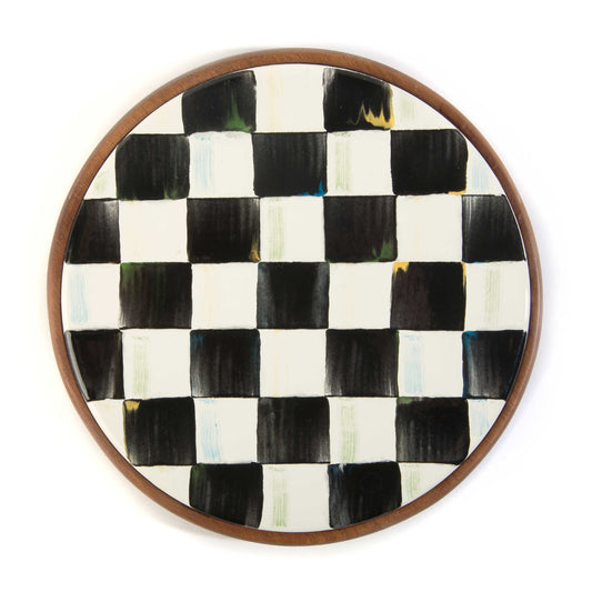 MacKenzie-Childs Courtly Check Enamel Trivet