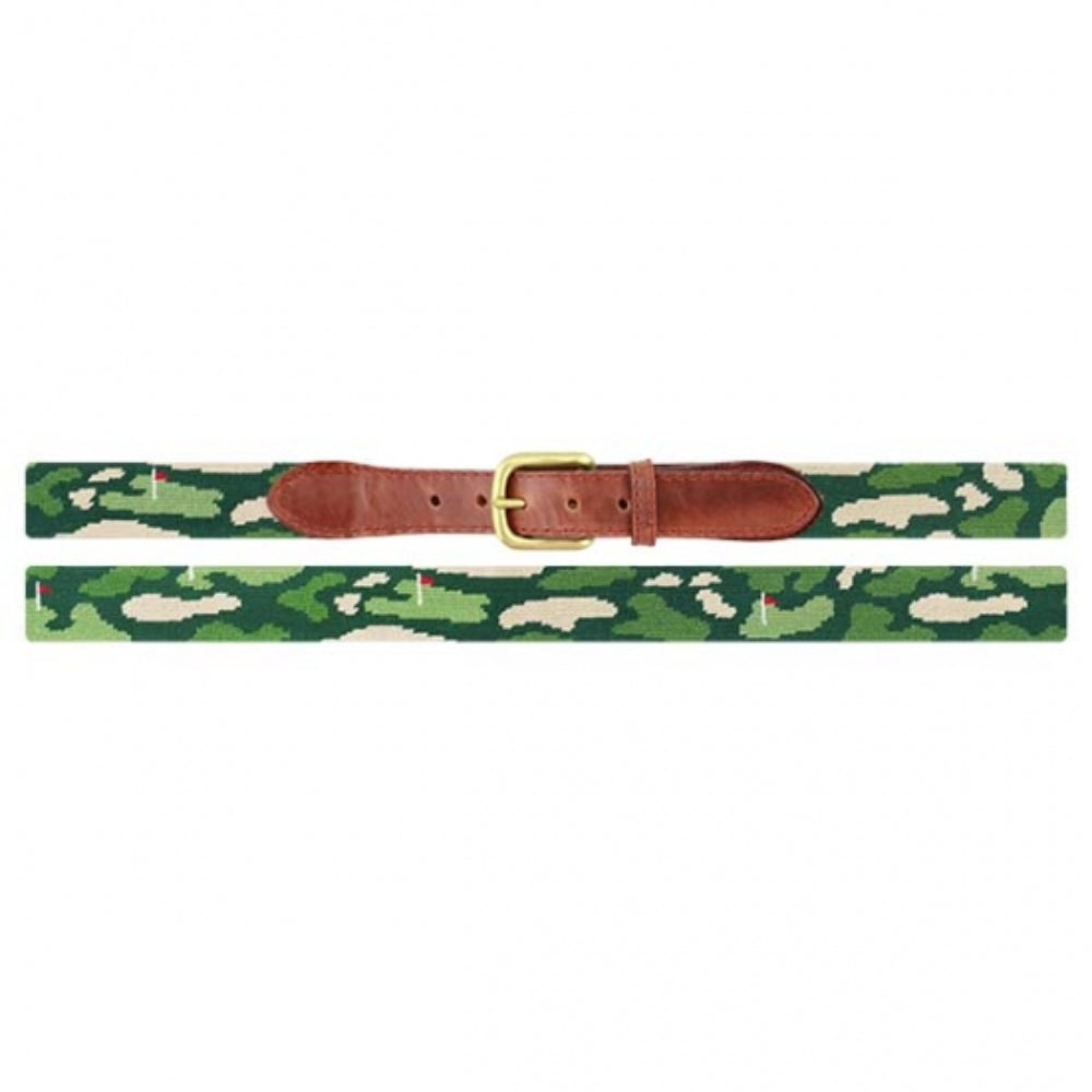 Smathers & Branson Golfer's Camo Needlepoint Belt