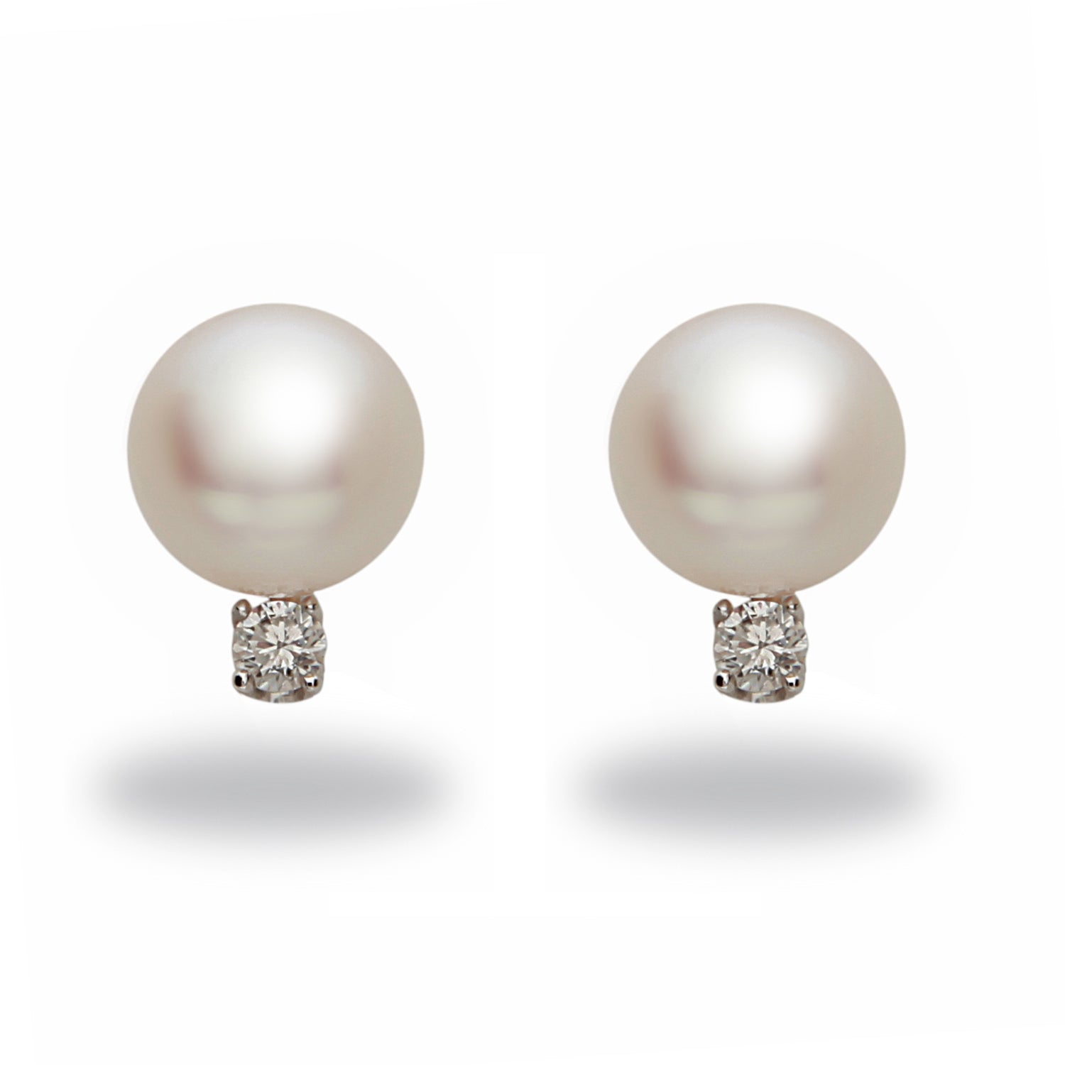 Classic Akoya Cultured Pearl Stud Earrings in 14k White Gold | Conti  Jewelers | Endwell, NY