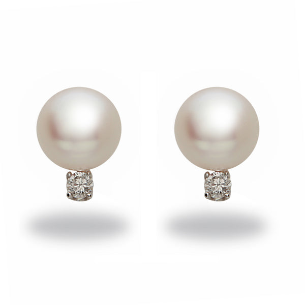 Tara Akoya Pearl and Diamond Stud Earrings – Smyth Jewelers