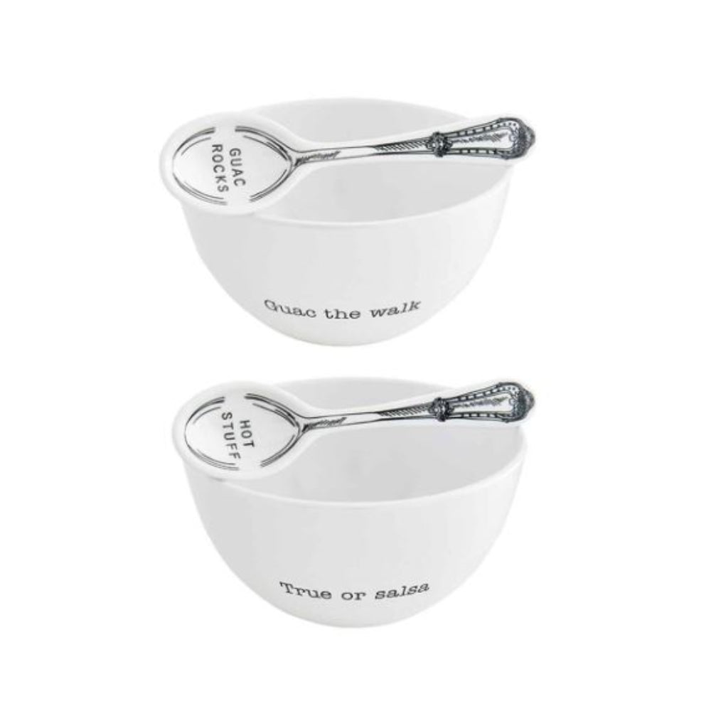 Mud Pie Melamine Salsa or Guac Bowl Set