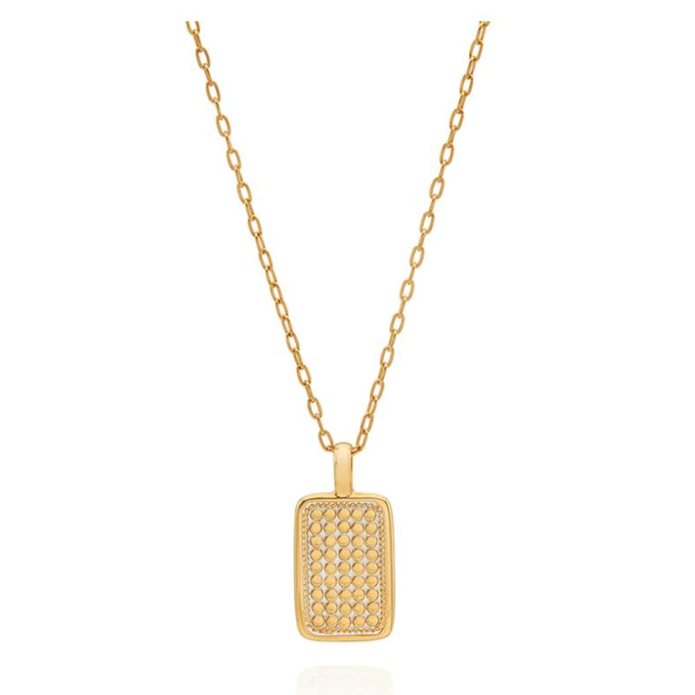 Anna Beck Rectangular Engravable Necklace