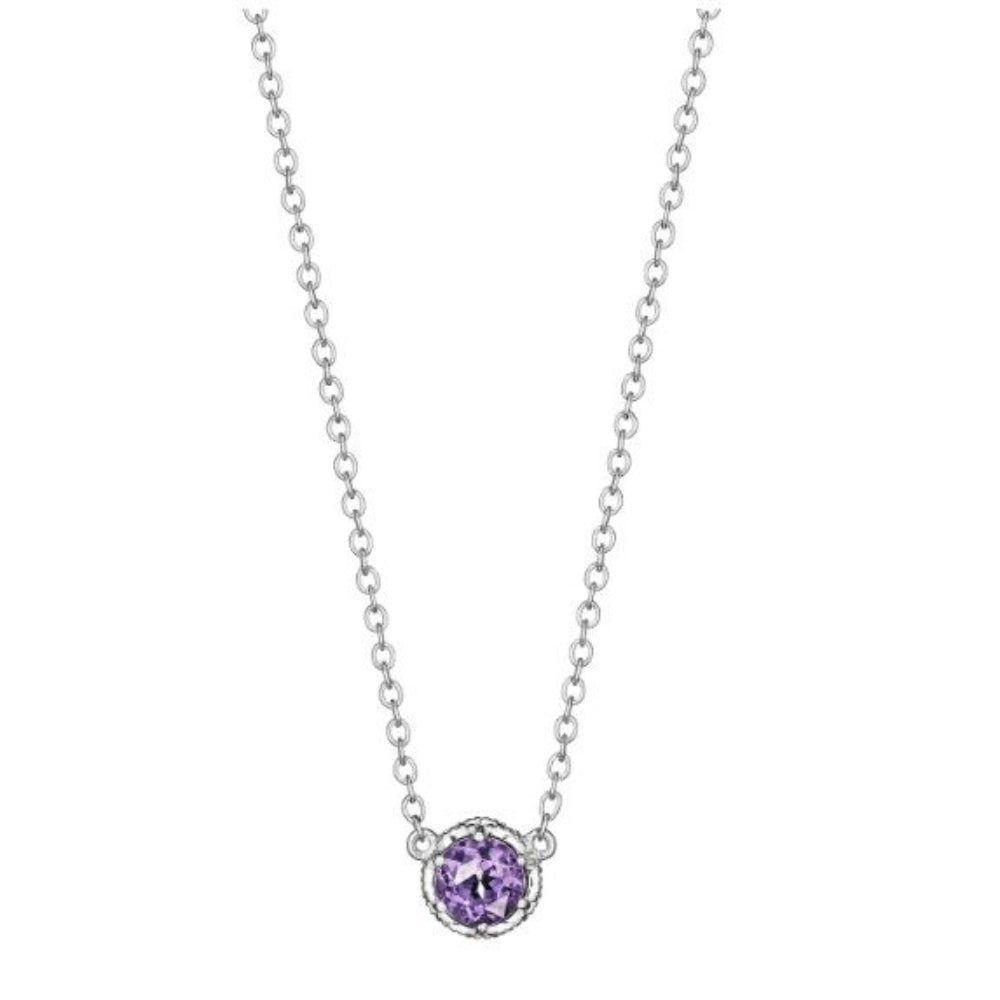 Tacori Petite Crescent Crown Gem Necklace