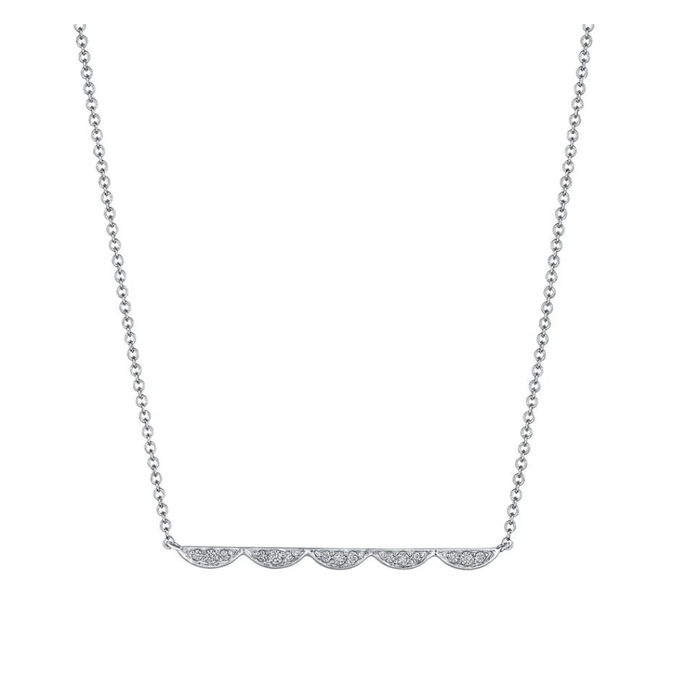 Tacori Closed Crescent Diamond Necklace