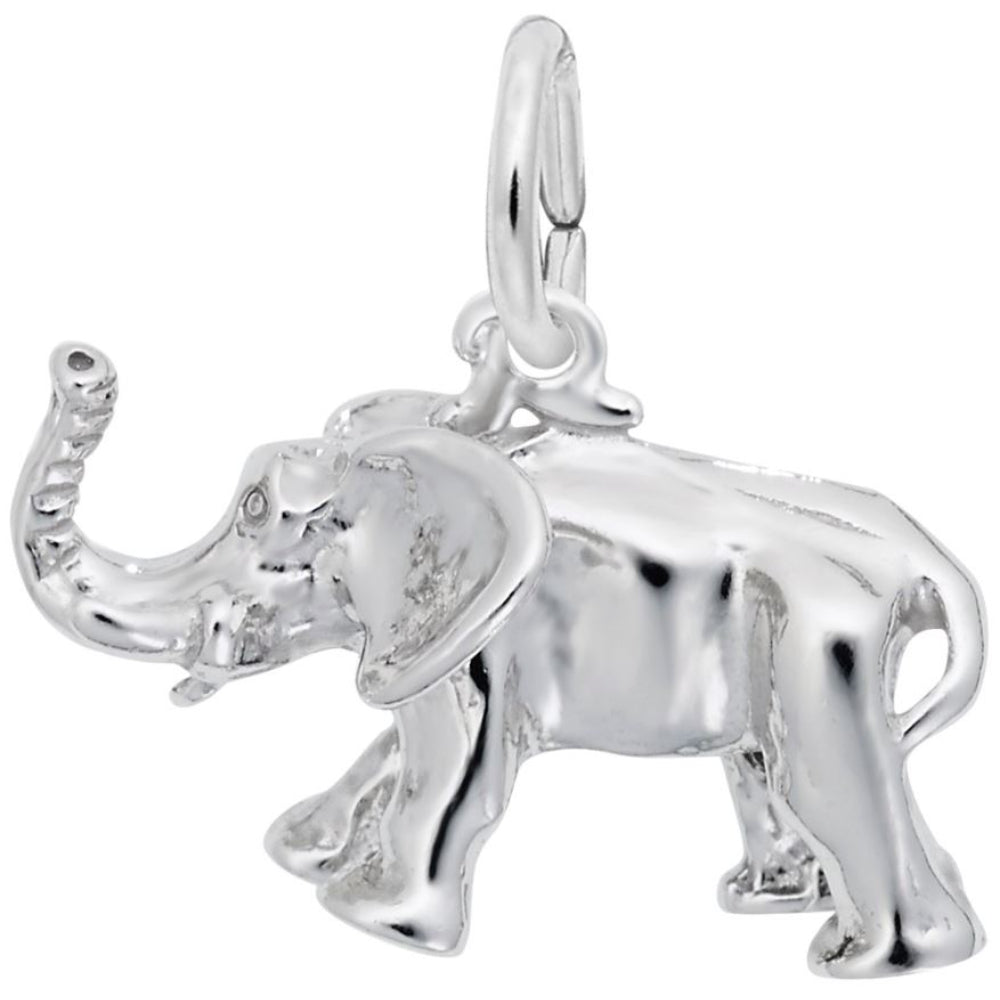 Sterling Silver African Elephant Charm