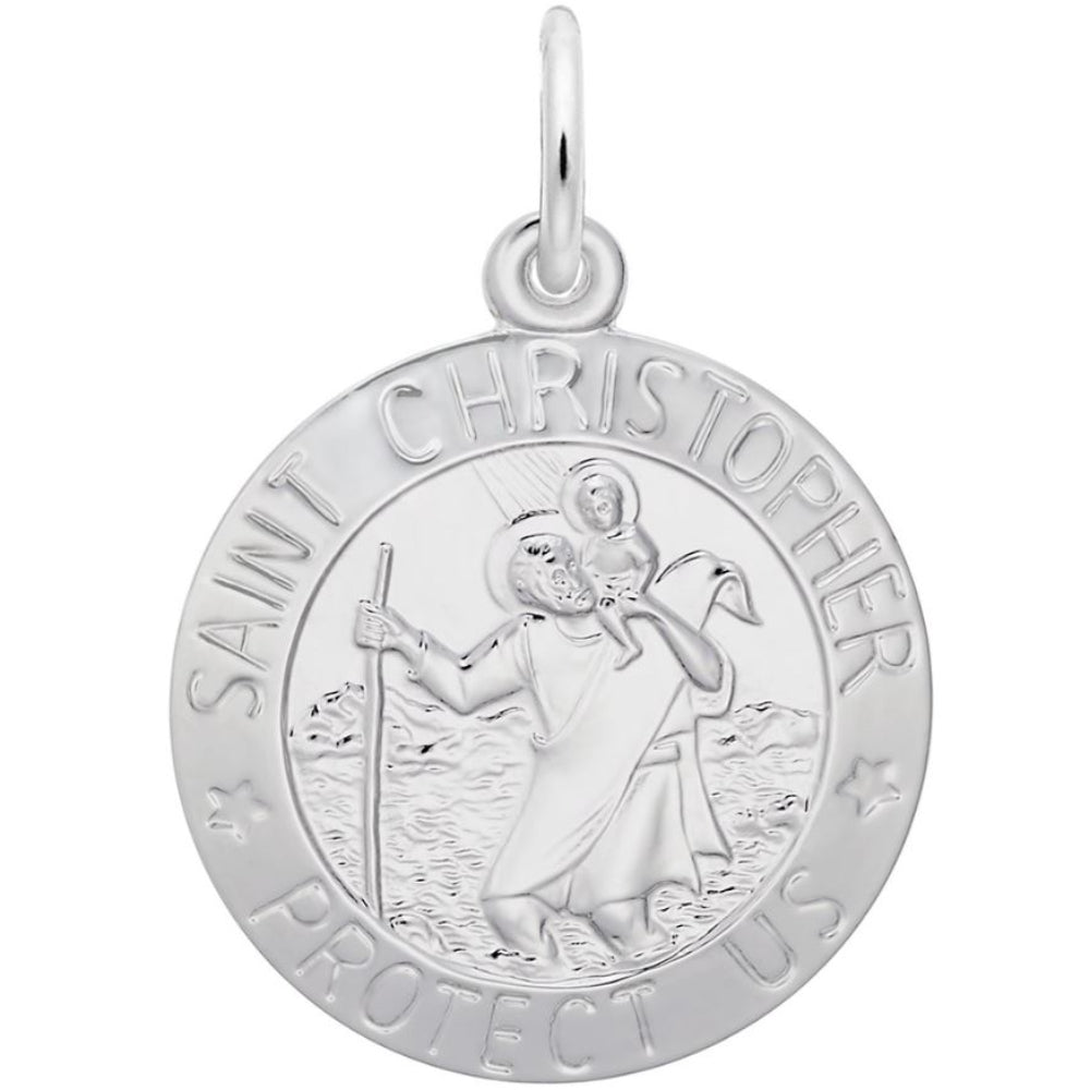 SS St.Christopher Disc Charm