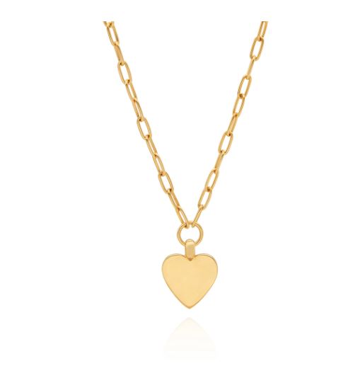 Anna Beck Medium Heart Engravable Necklace 16-18"