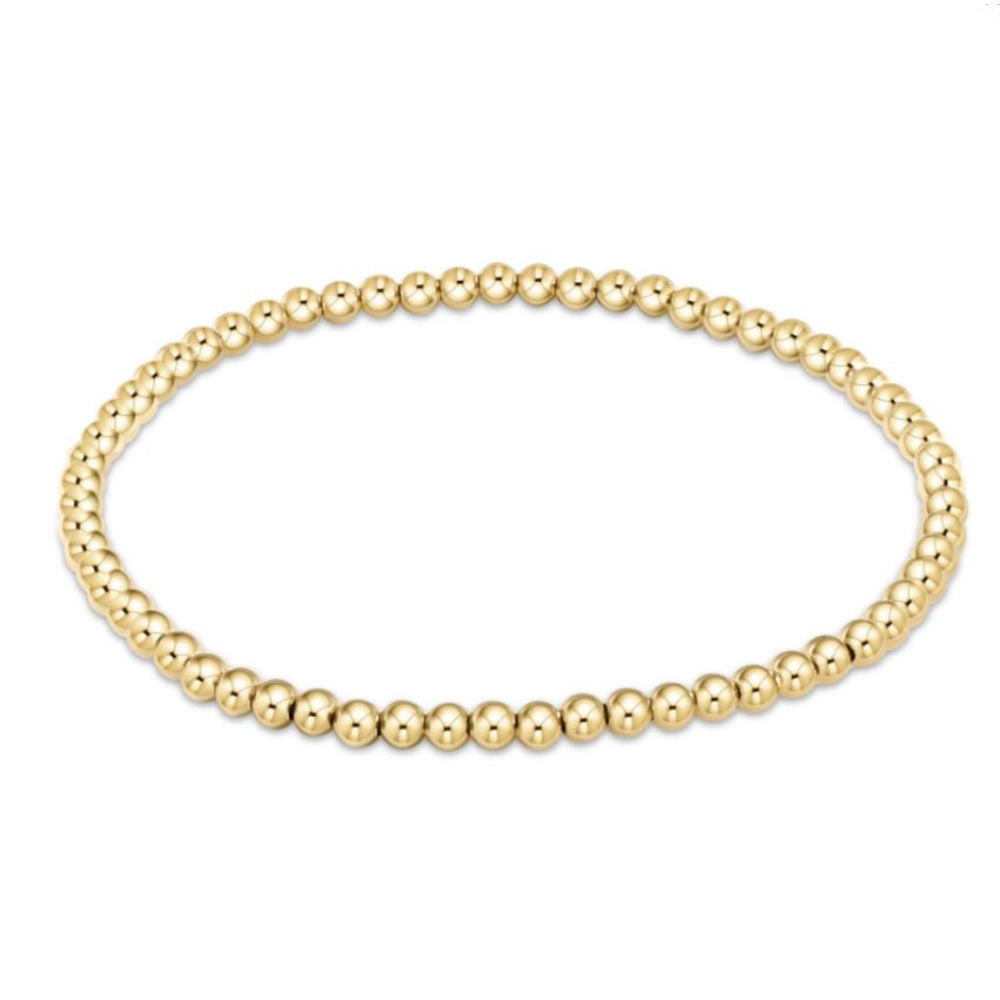 enewton 5.5" egirl Classic Gold 3mm Bead Bracelet