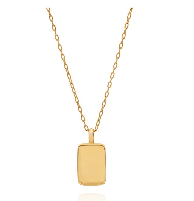 Anna Beck Rectangular Engravable Necklace