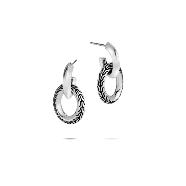 John Hardy Chain Knife Edge Door Knocker Earrings Smyth Jewelers