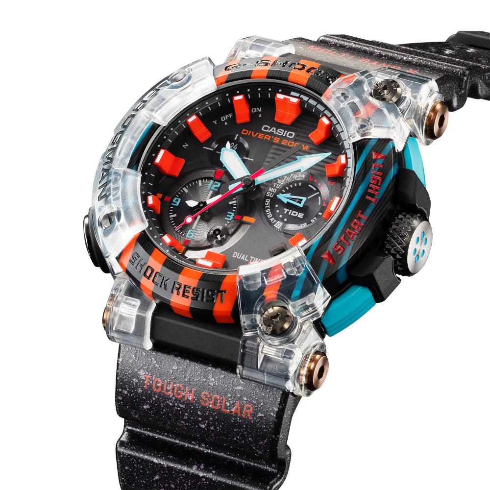 G-Shock Master of G Sea Frogman Multi-Color Bezel/Black Resin Band