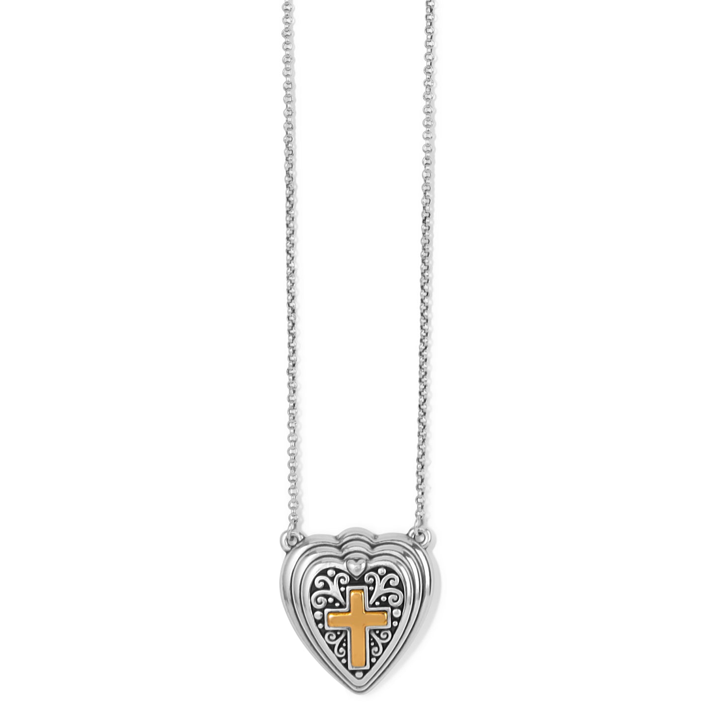 Brighton Crossroads Heart Necklace