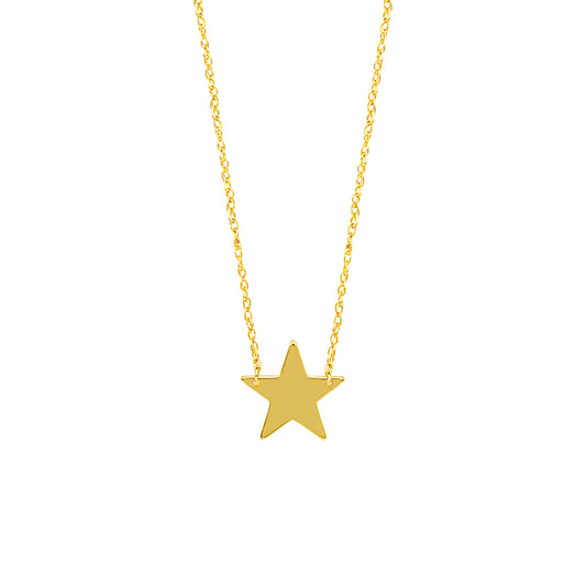 14k Gold Mini Star Necklace