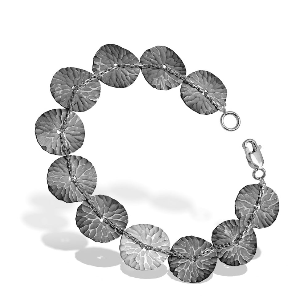 Toby Pomeroy Eco Silver Hammered Bracelet