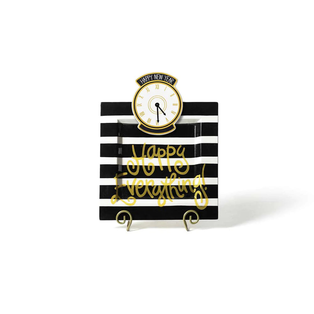 Happy Everything Black/White Large Plate Stand