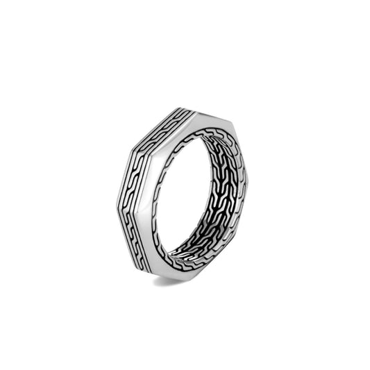 John Hardy Gents Classic Chain Band Ring