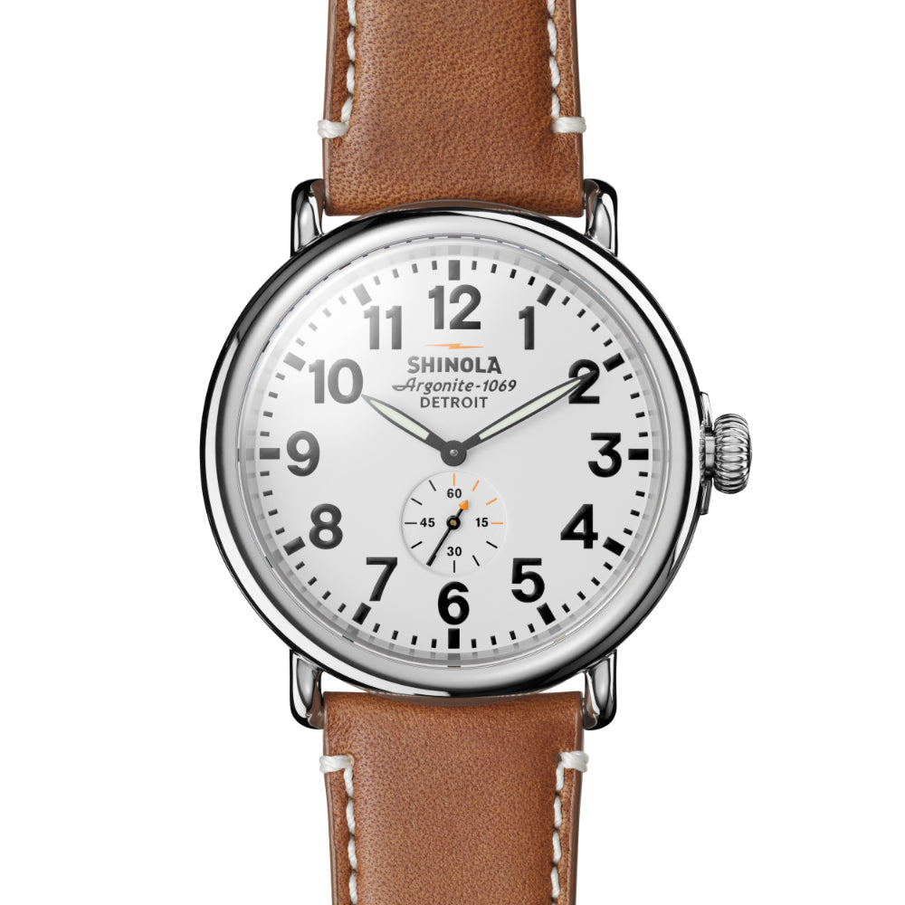 Shinola Gents 47mm Runwell-White