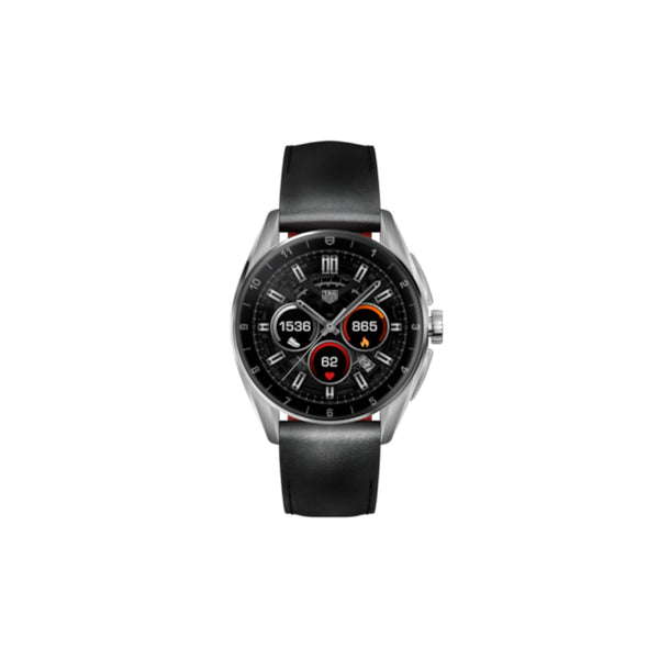 Tag Heuer Connected Calibre E4 - 42mm Steel/Black Leather – Smyth