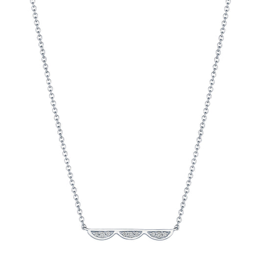 Tacori Closed Crescent Diamond Necklace - Petite