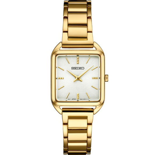 Seiko Essentials Ladies 26mm Quartz - Gold Tone, SWR078