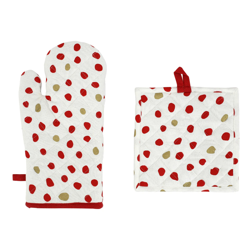 Vietri Bohemian Linens Oven Mitt & Potholder