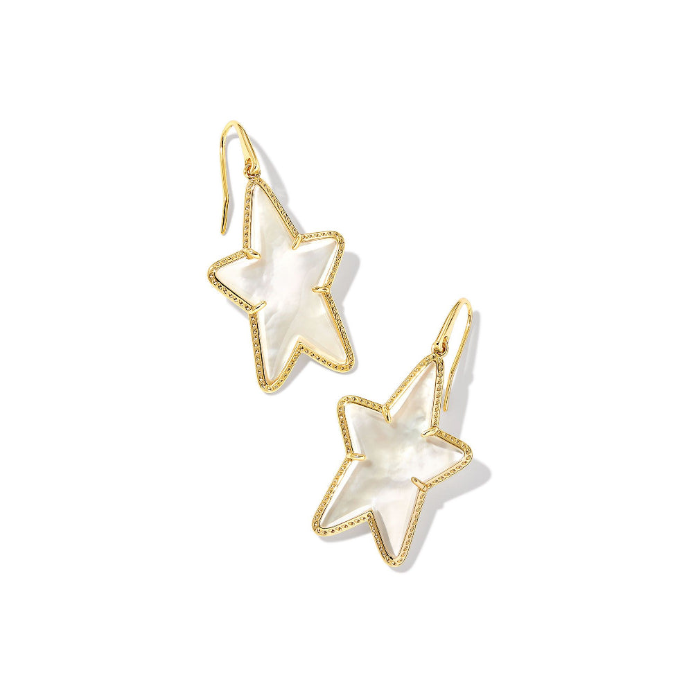 Kendra Scott Ada Star Gold Drop Earrings