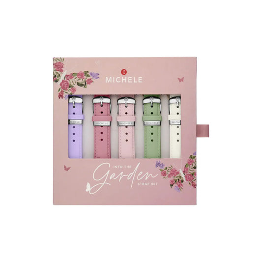 Michele Into The Garden Pearlized Silicone Interchangeable Strap Gift Set 16mm