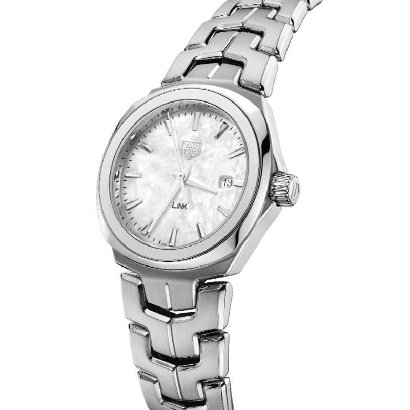 Tag Heuer Ladies Link 32mm Mother of Pearl Quartz - White/Steel