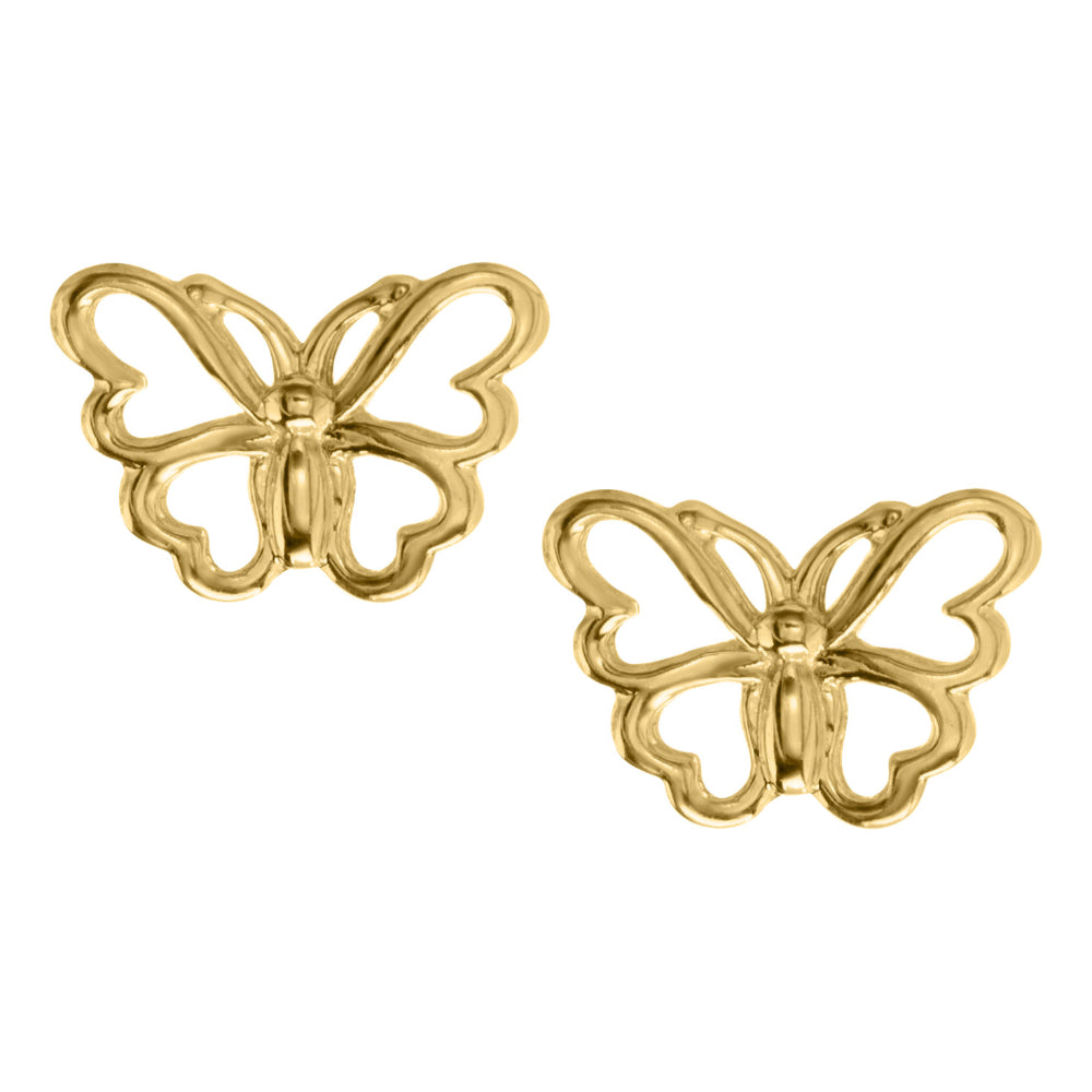 Butterfly Studs, 14k Gold Studs, cheapest 14k Gold Stud Earrings for Kids, Kid's Jewelry, Animal Earring