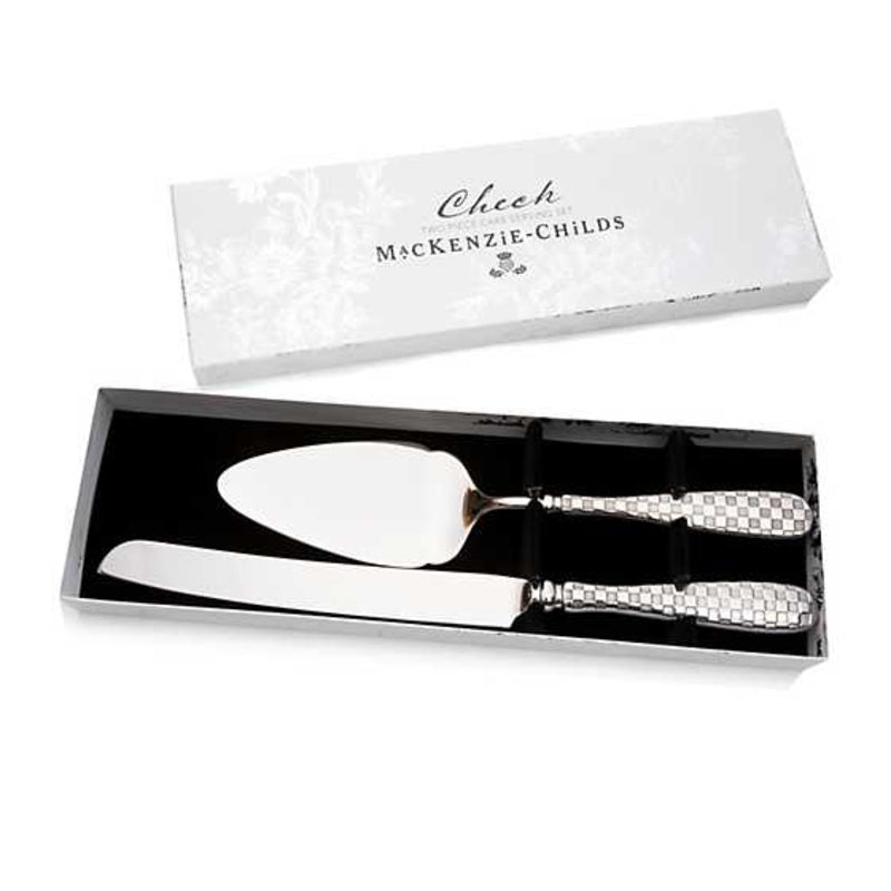 MacKenzie-Childs | Check Cake Serving Set