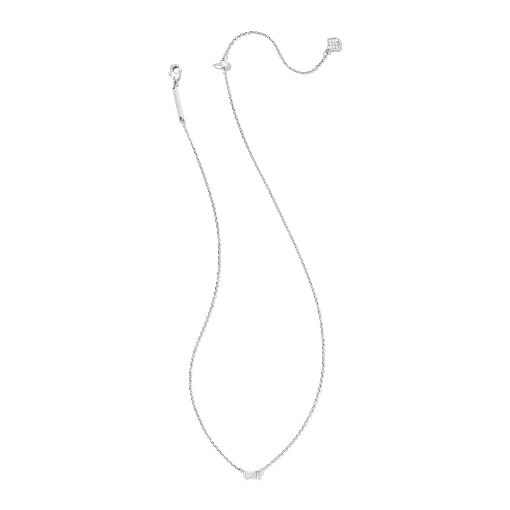 Kendra Scott Juliette Pendant Necklace in White Crystal