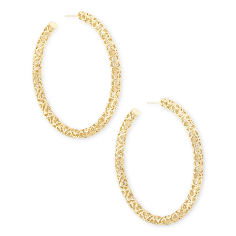 Kendra Scott Maggie Hoop Earrings in Filigree