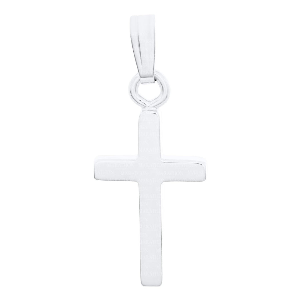 Children's Silver Cross Pendant Necklace