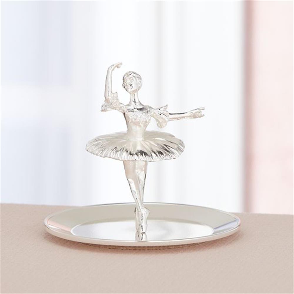 Reed & Barton Ballerina™ Modern Classic Silver-Plated Ring Holder / Trinket  Dish