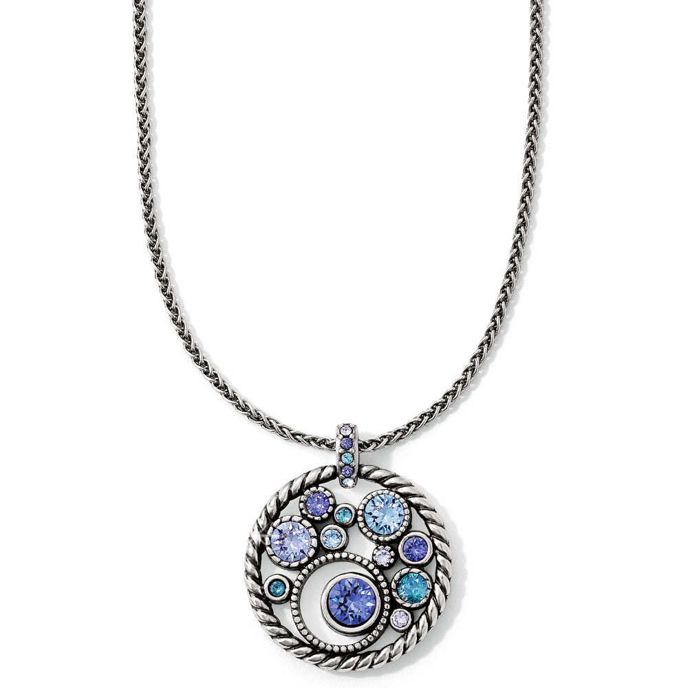 Brighton Halo Necklace Silver/Tanzanite – Smyth Jewelers
