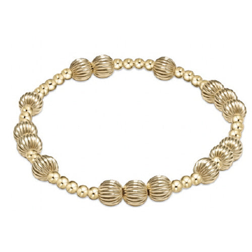 enewton 7.25" extends-Hope Unwritten Dignity Bead Bracelet-Gold 6mm