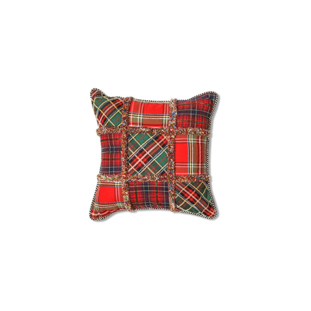 Mackenzie Childs Tartan Bolster factory Silk Pillow